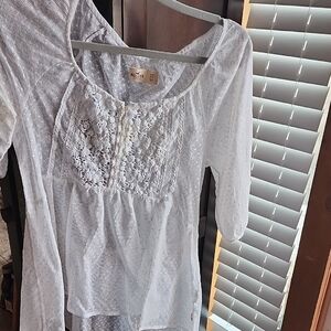 Hollister Ivory Lace Women's Blouse